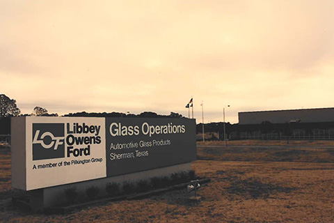 LOF built an automotive plant in Sherman, Texas. The plant was operational until 2002.