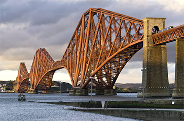 the Forth Bridge in Scotland