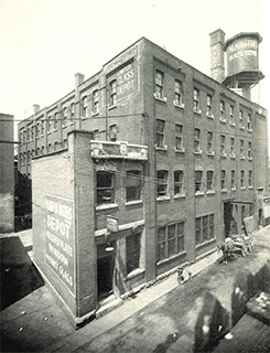 The first overseas depot Busby Lane, Montreal, Canada (1890).